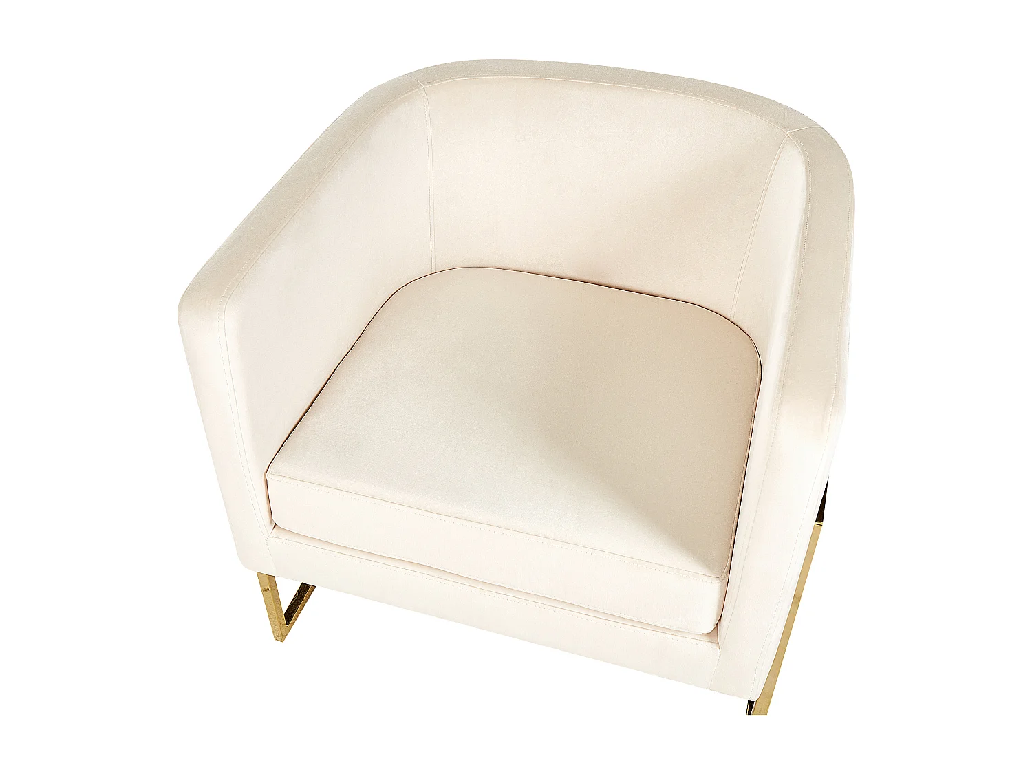 Fauteuil SIRKKA Velours Beige clair