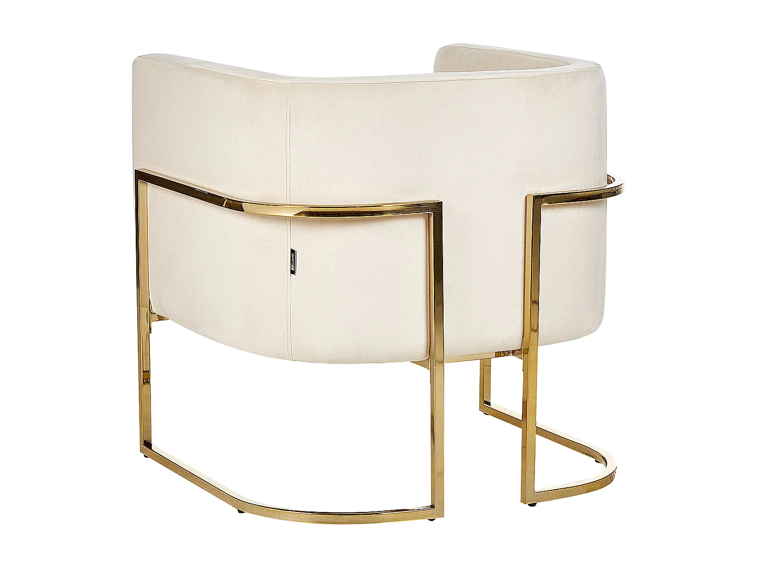 Poltrona SIRKKA Velluto Beige chiaro