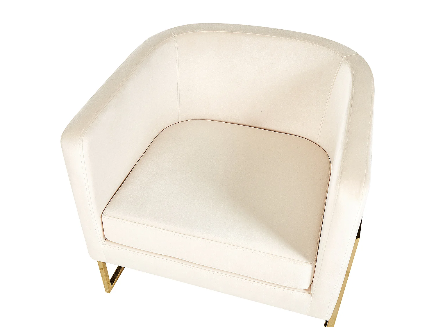 Sessel SIRKKA Samtstoff Hellbeige