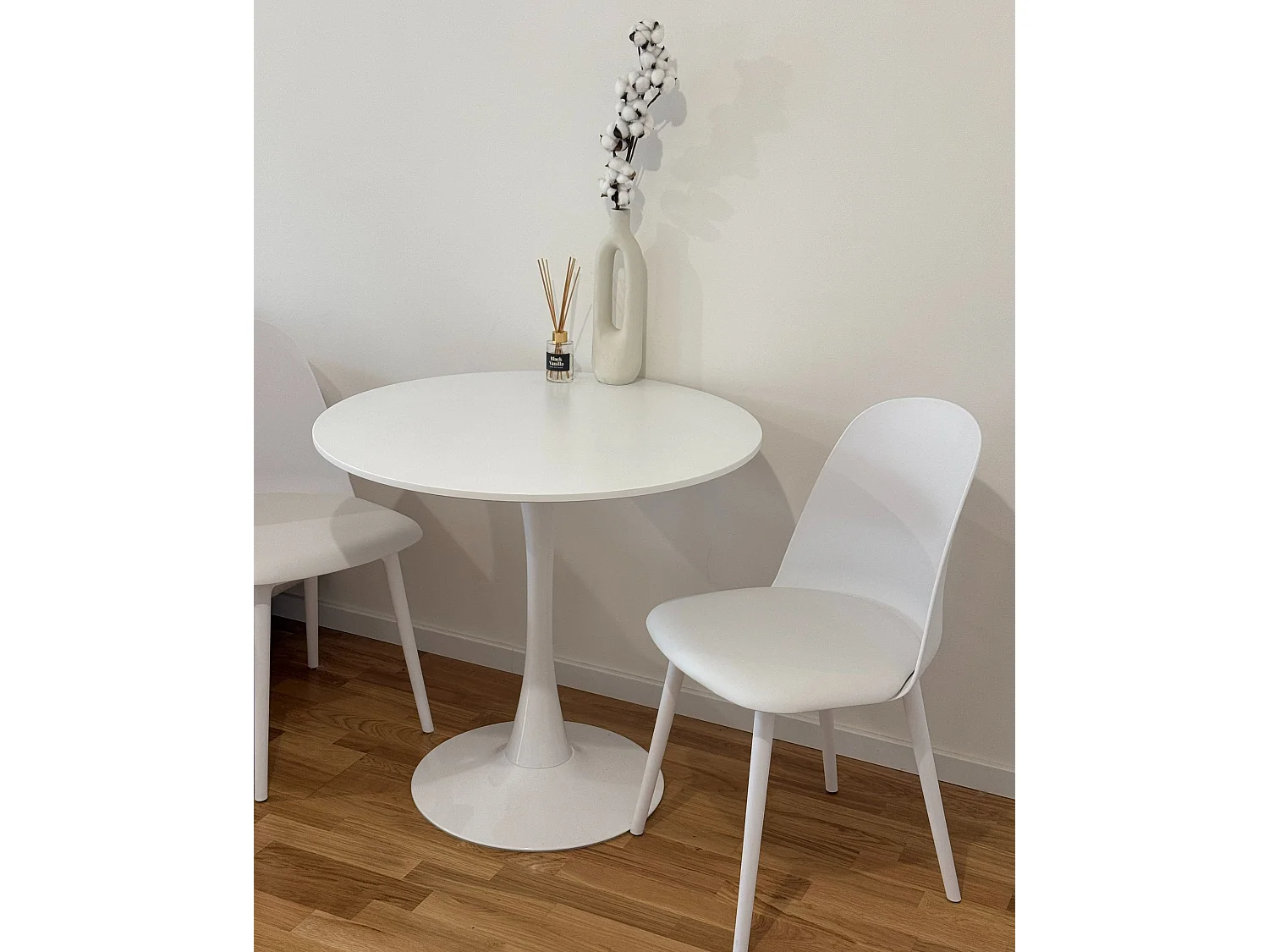 Lot de 2 chaises de salle à manger FOMBY Blanc