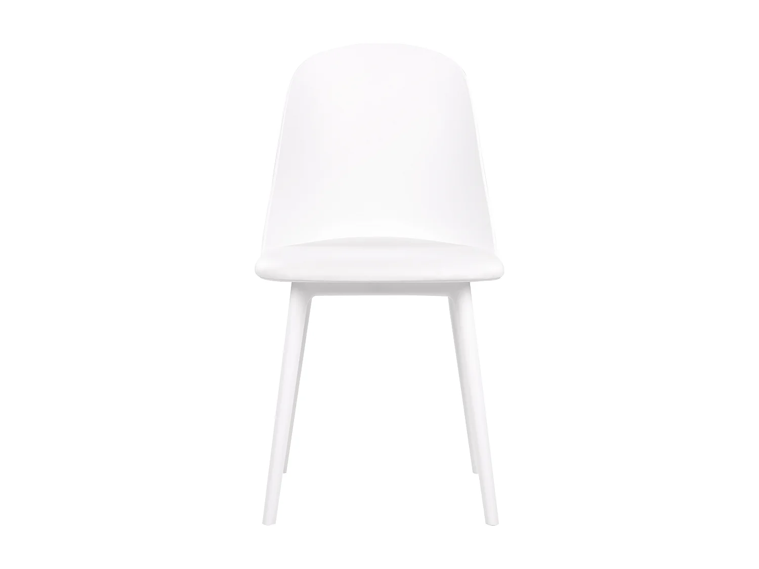 Lot de 2 chaises de salle à manger FOMBY Blanc