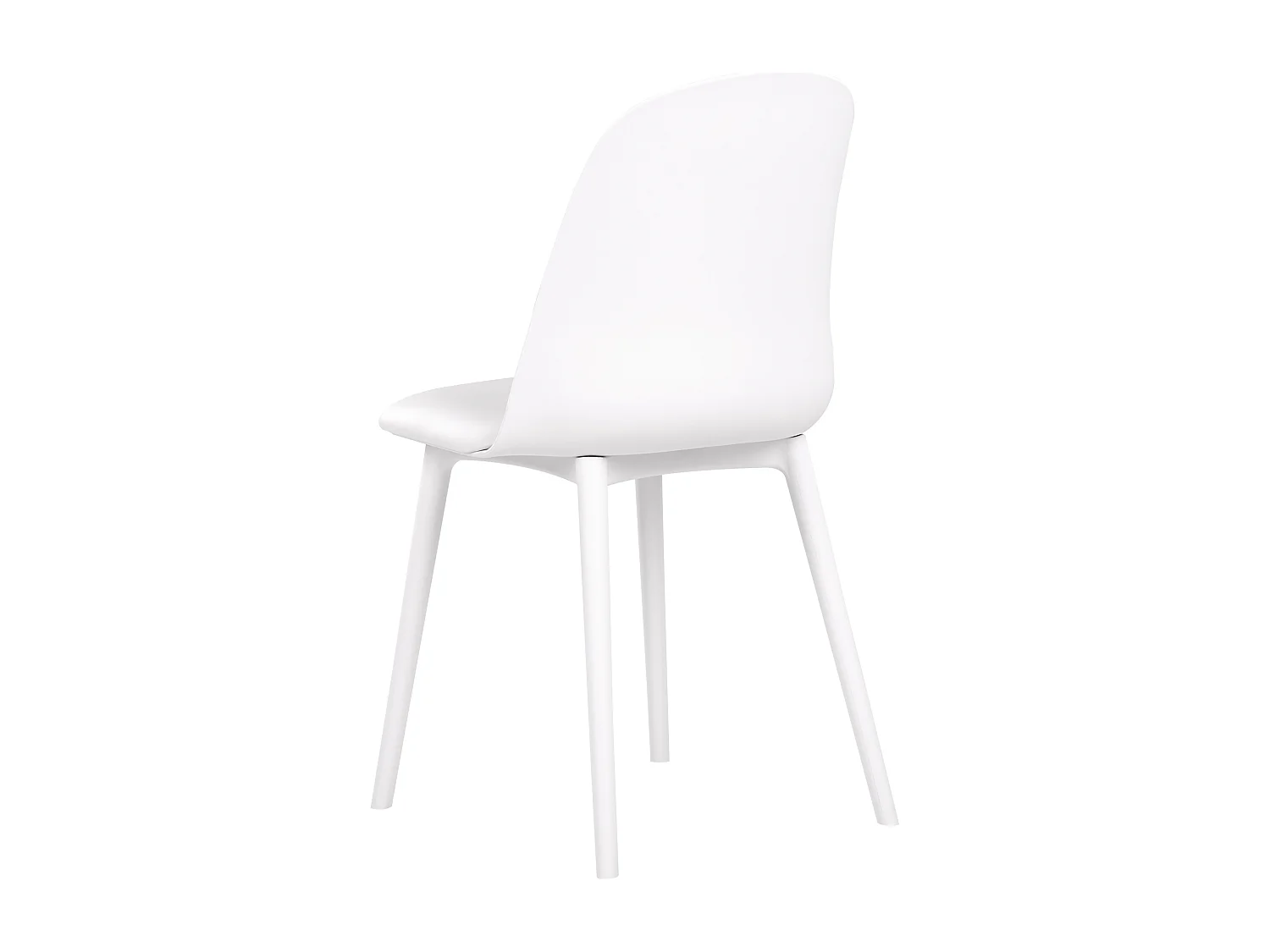 Lot de 2 chaises de salle à manger FOMBY Blanc