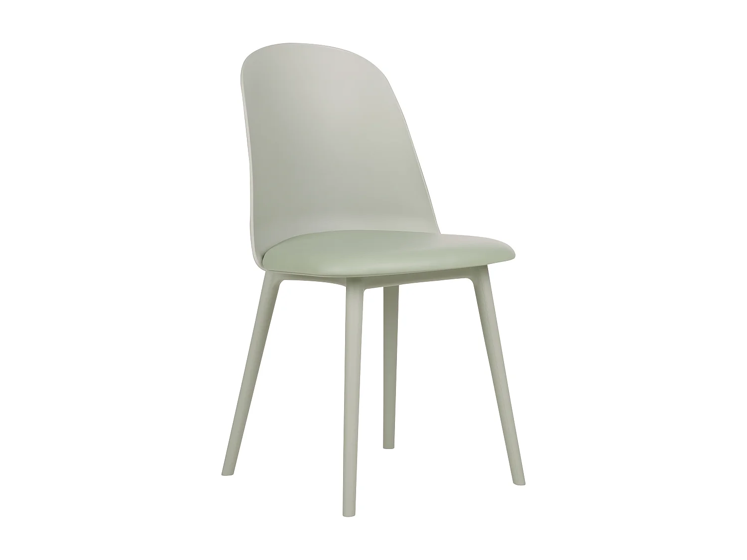 Lot de 2 chaises de salle à manger FOMBY Vert clair