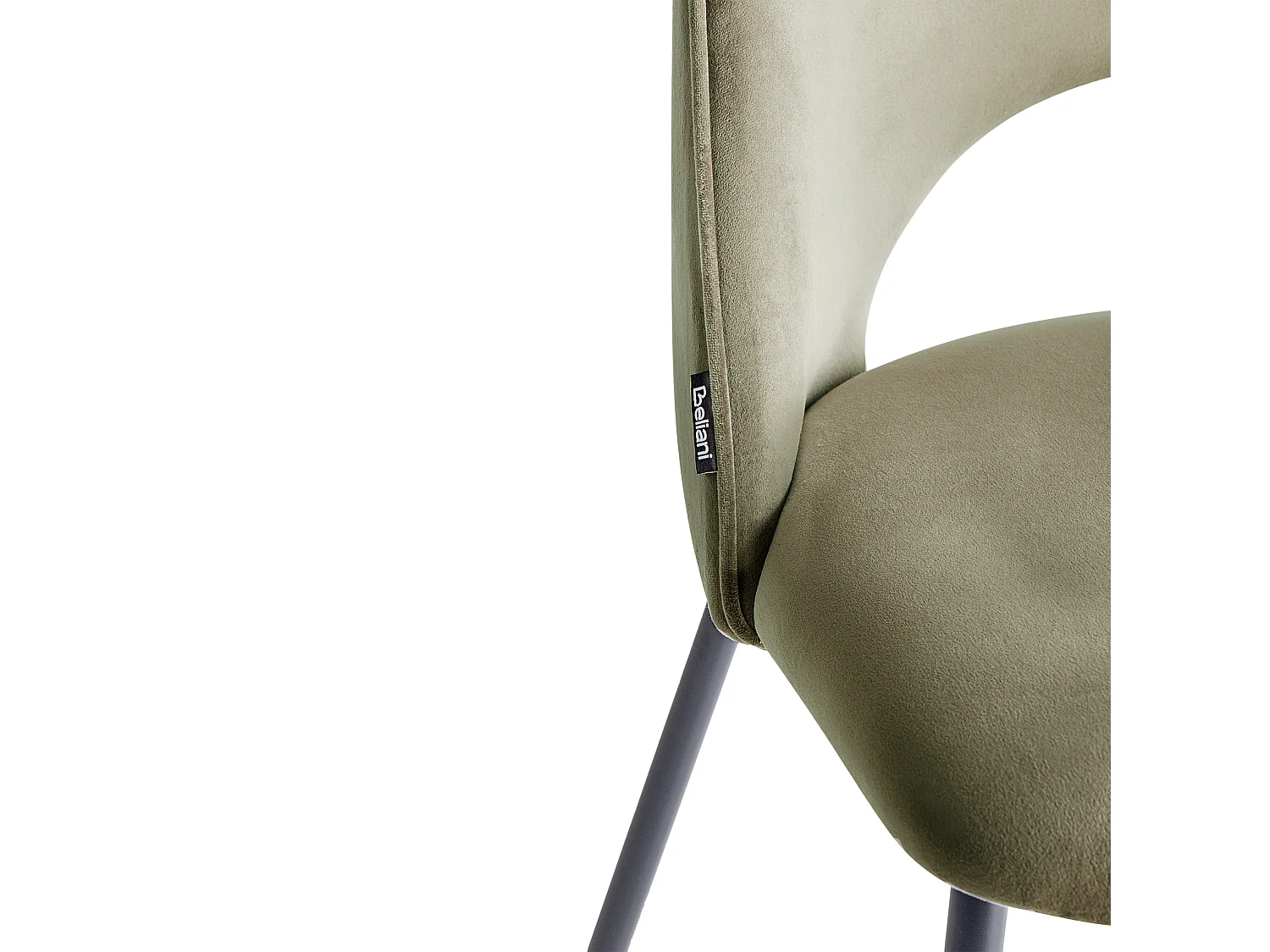 Lot de 2 chaises de salle à manger COVELO Velours Vert foncé