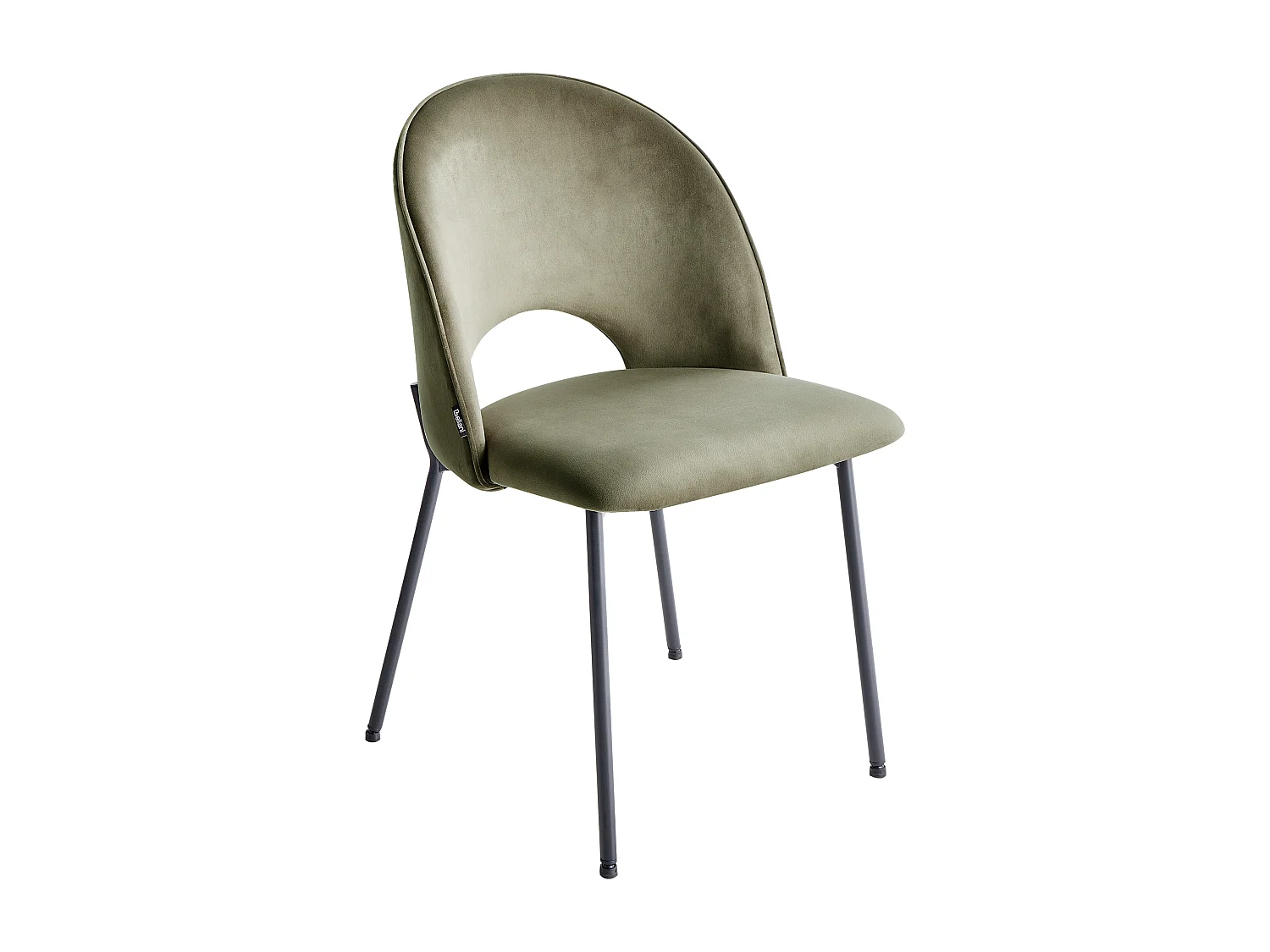 Lot de 2 chaises de salle à manger COVELO Velours Vert foncé