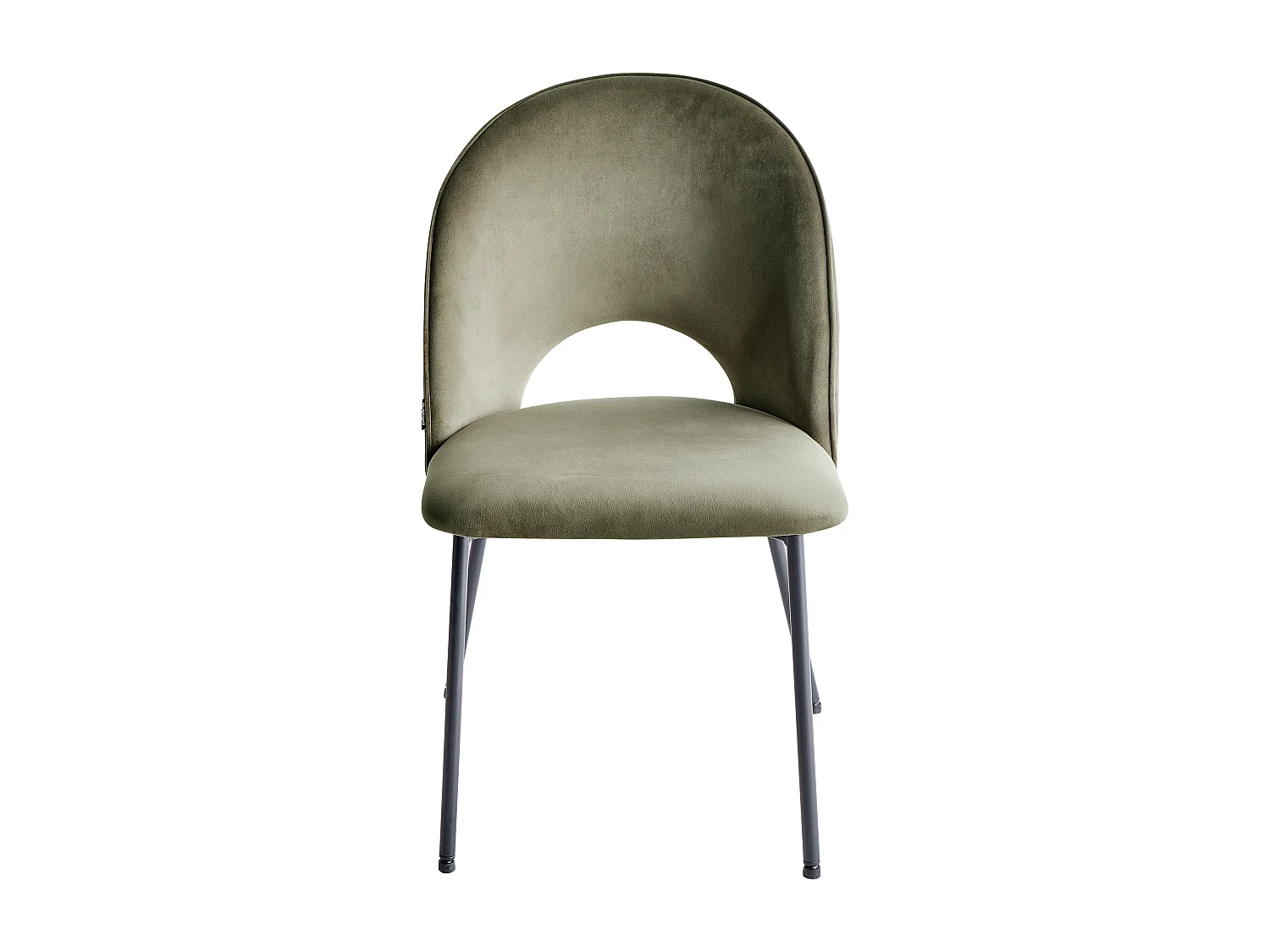 Lot de 2 chaises de salle à manger COVELO Velours Vert foncé