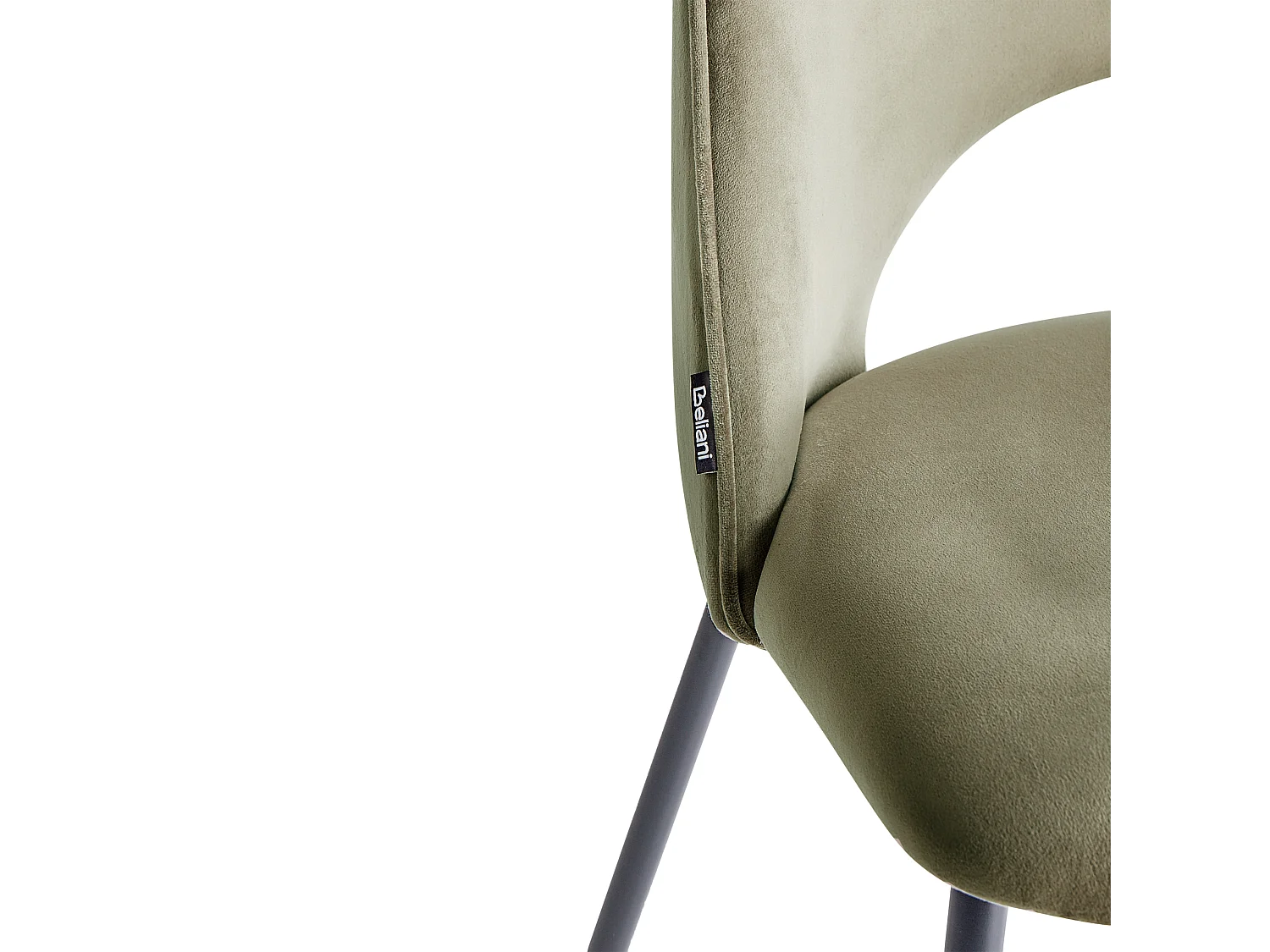 Lot de 2 chaises de salle à manger COVELO Velours Vert foncé