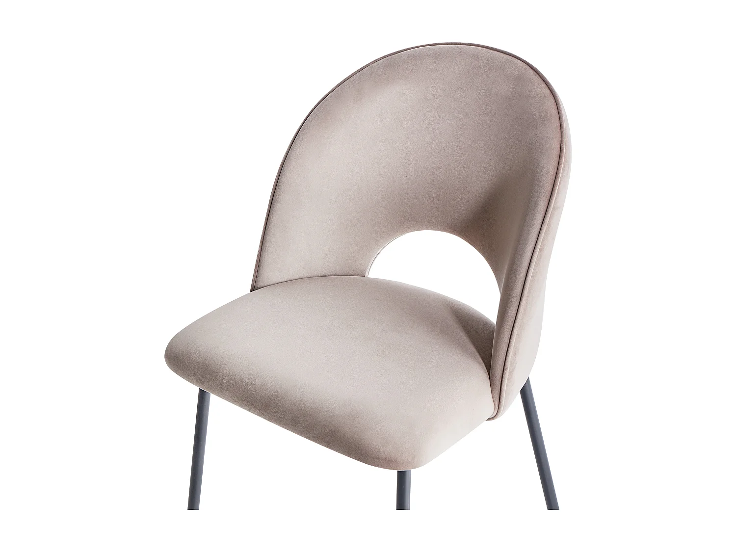 Lot de 2 chaises de salle à manger COVELO Taupe