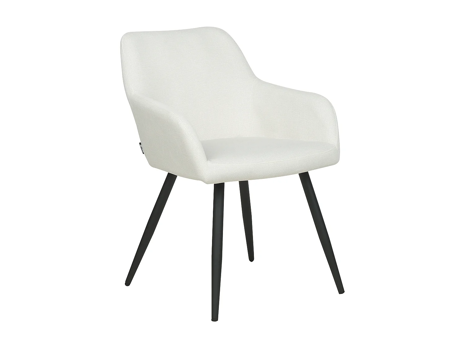 Conjunto de 2 sillas de comedor CASMALIA Terciopelo Blanco crema