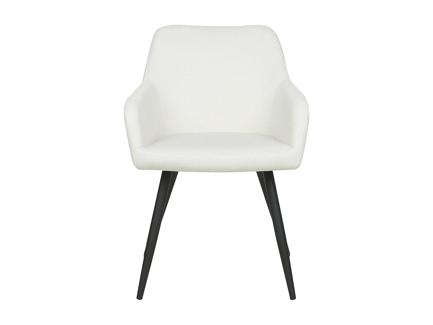 Lot de 2 chaises de salle à manger CASMALIA Velours Blanc cassé