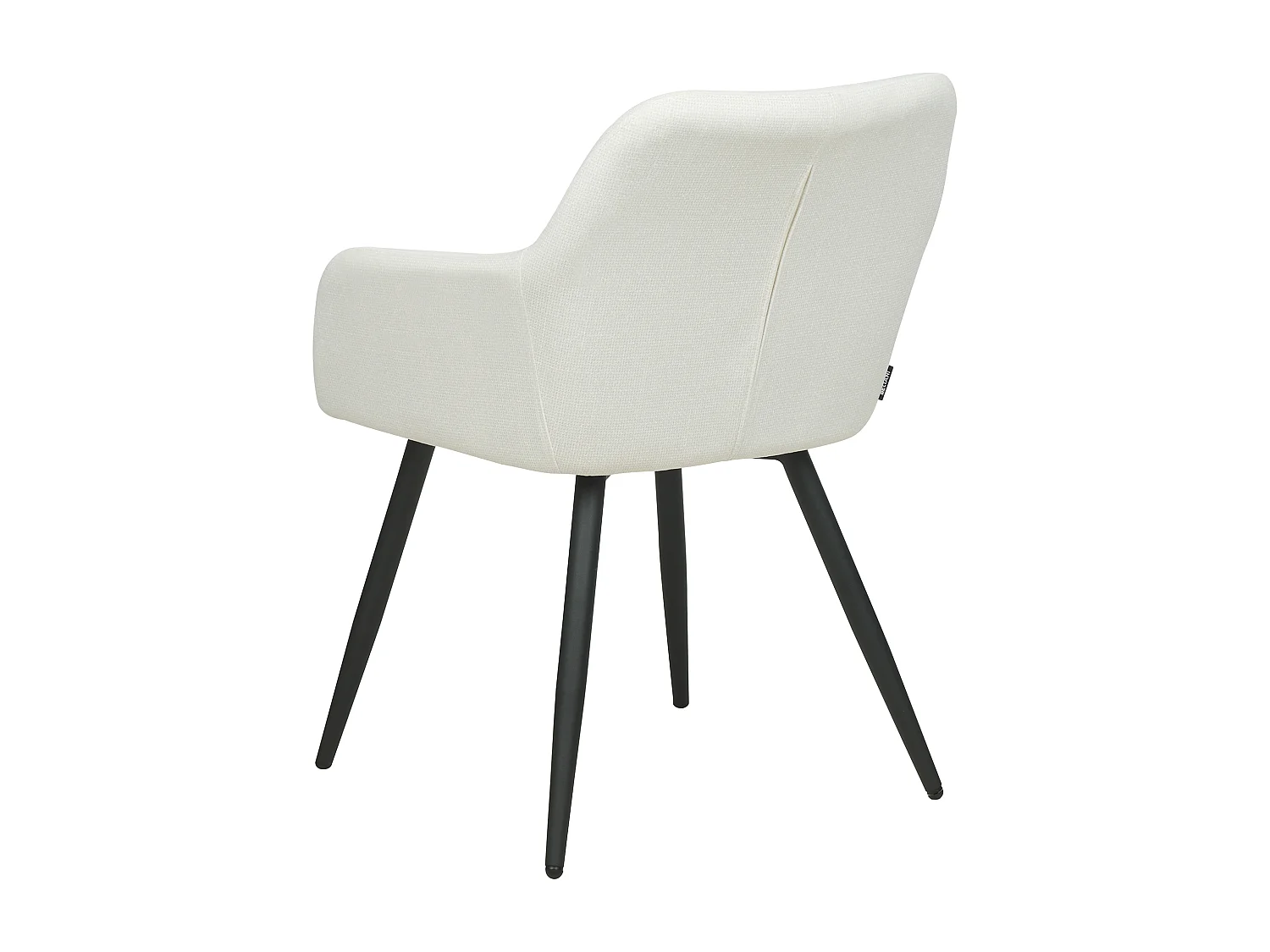 Lot de 2 chaises de salle à manger CASMALIA Velours Blanc cassé