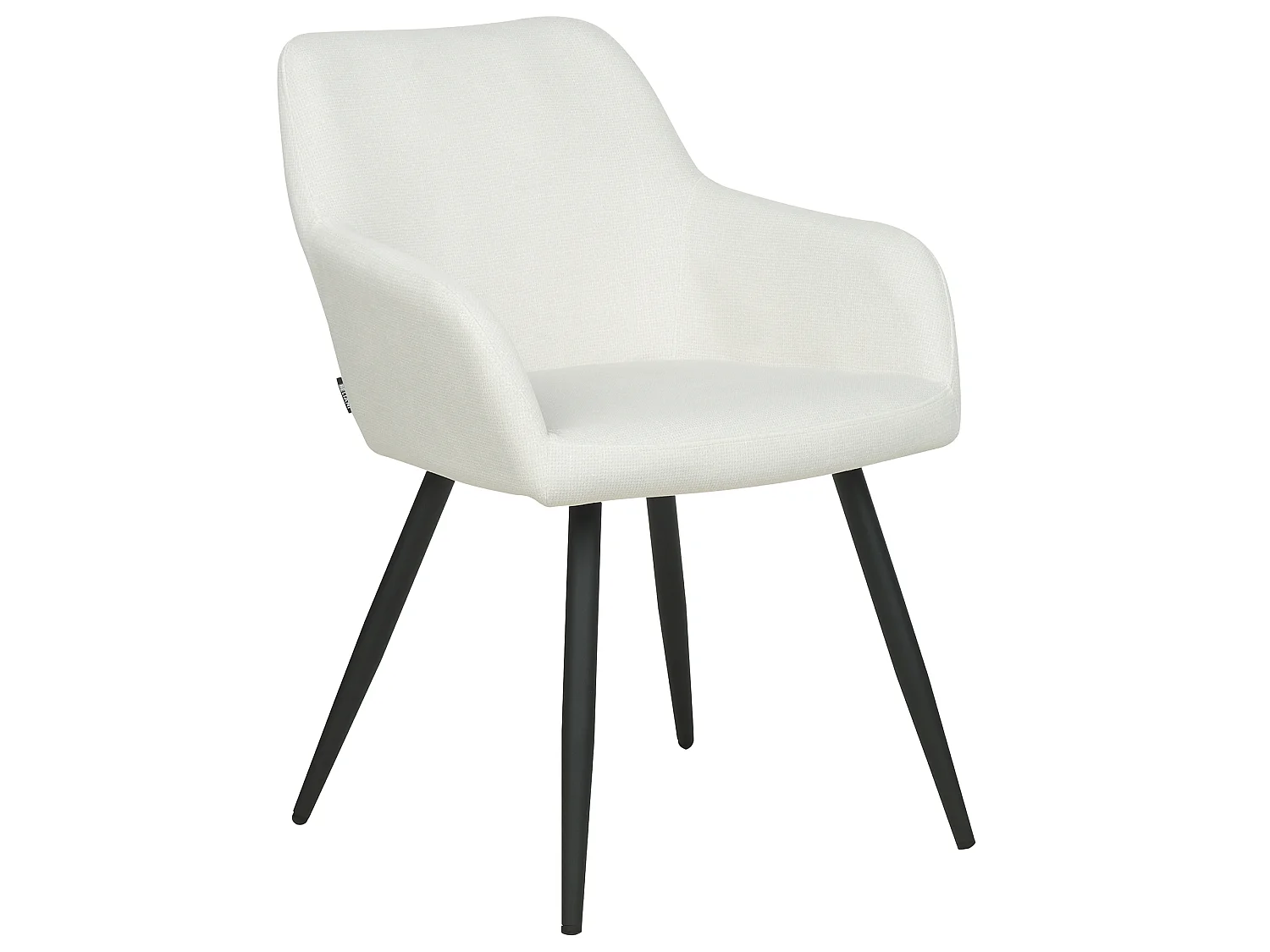 Lot de 2 chaises de salle à manger CASMALIA Velours Blanc cassé