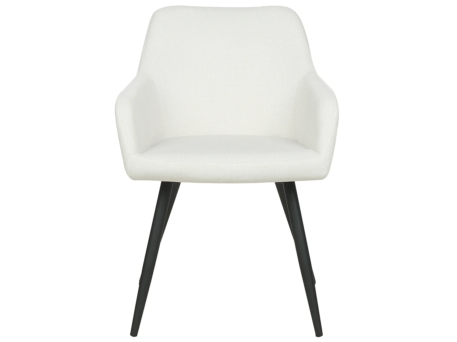 Lot de 2 chaises de salle à manger CASMALIA Velours Blanc cassé