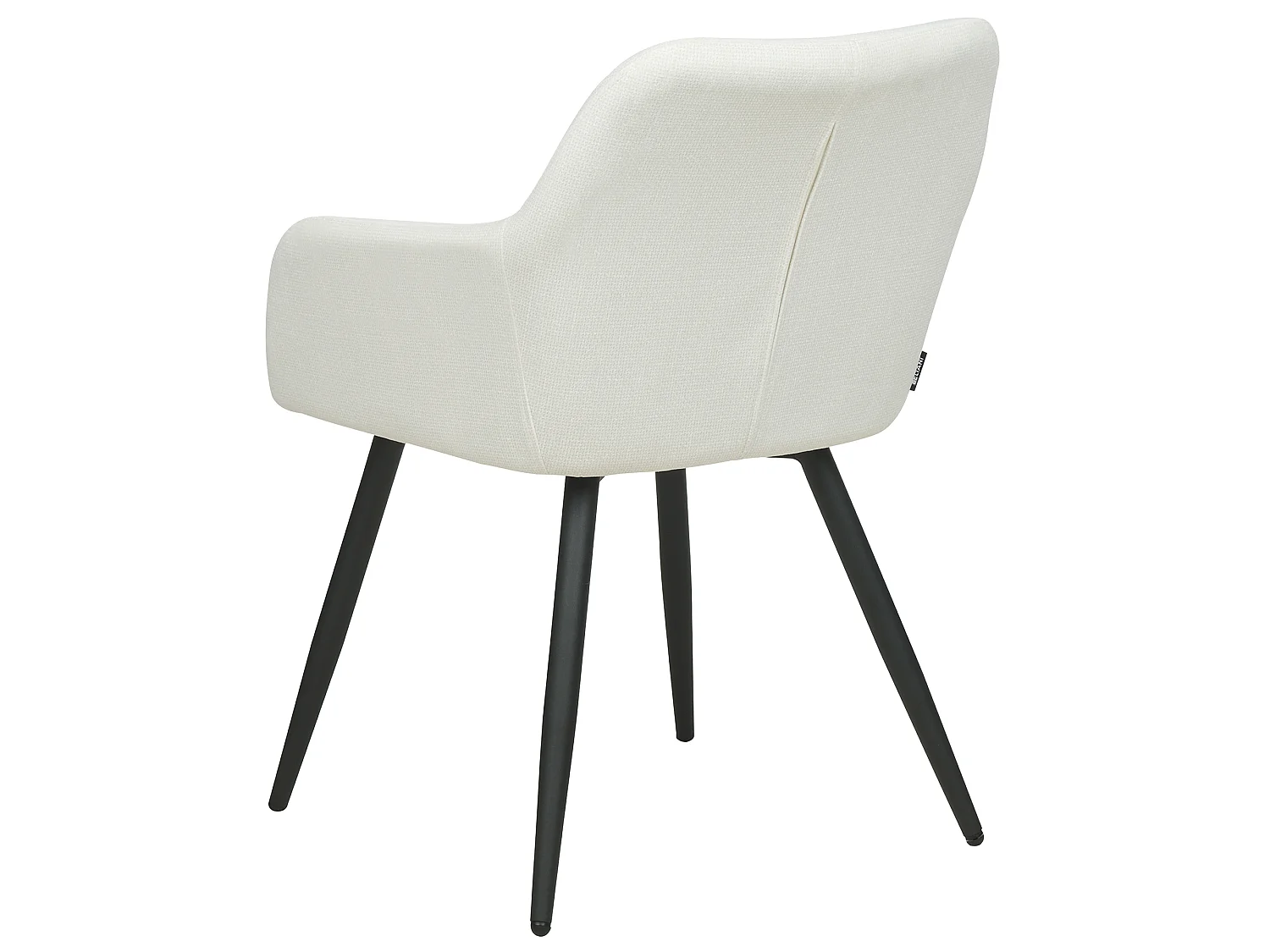 Lot de 2 chaises de salle à manger CASMALIA Velours Blanc cassé