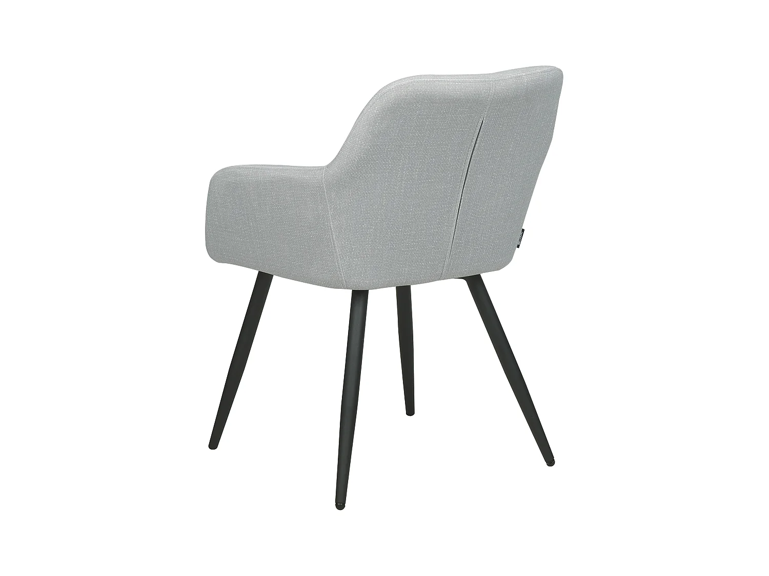 Zestaw 2 krzeseł do jadalni CASMALIA Welur Jasnoszary