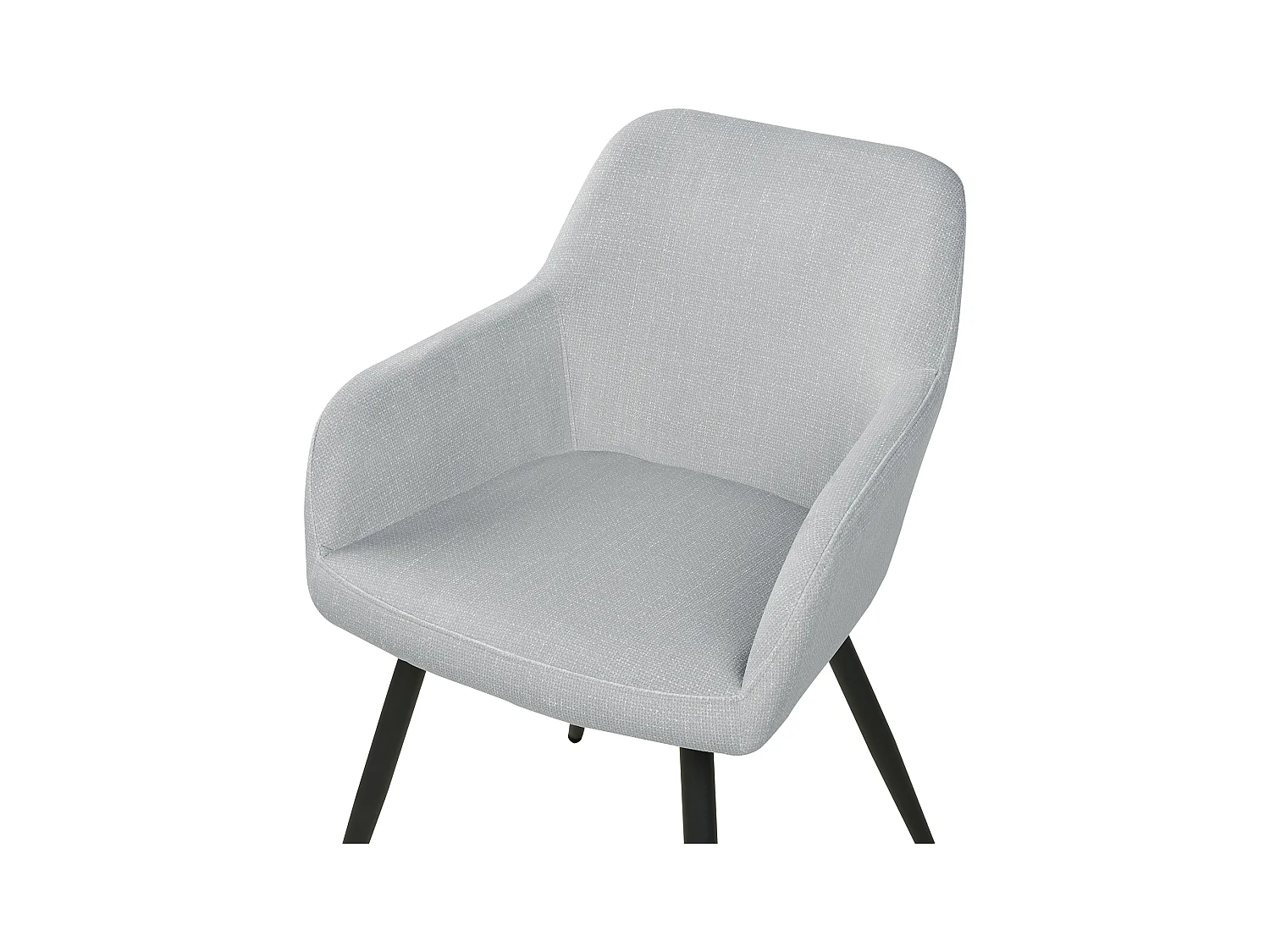 Zestaw 2 krzeseł do jadalni CASMALIA Welur Jasnoszary