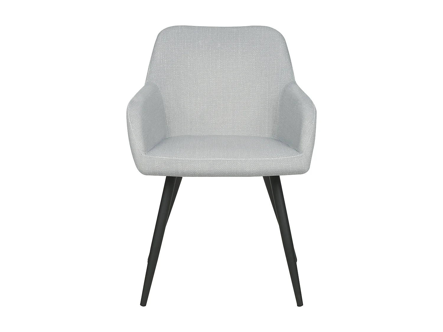 Lot de 2 chaises de salle à manger CASMALIA Velours Gris clair