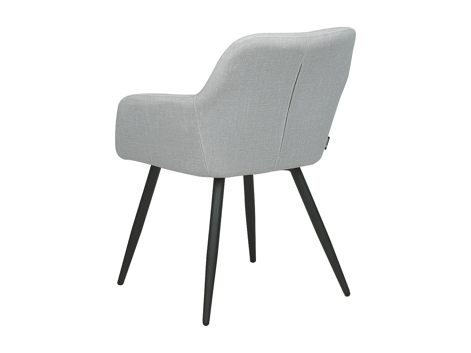 Lot de 2 chaises de salle à manger CASMALIA Velours Gris clair