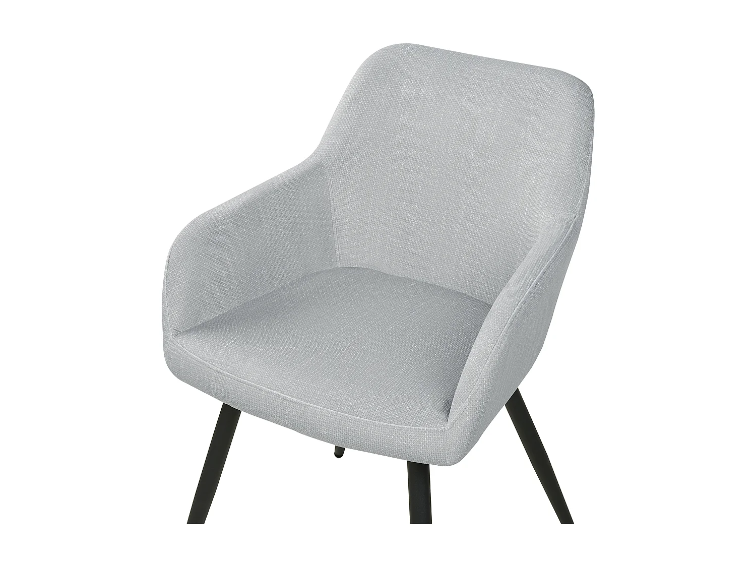 Set di 2 sedie da pranzo CASMALIA Velluto Grigio chiaro