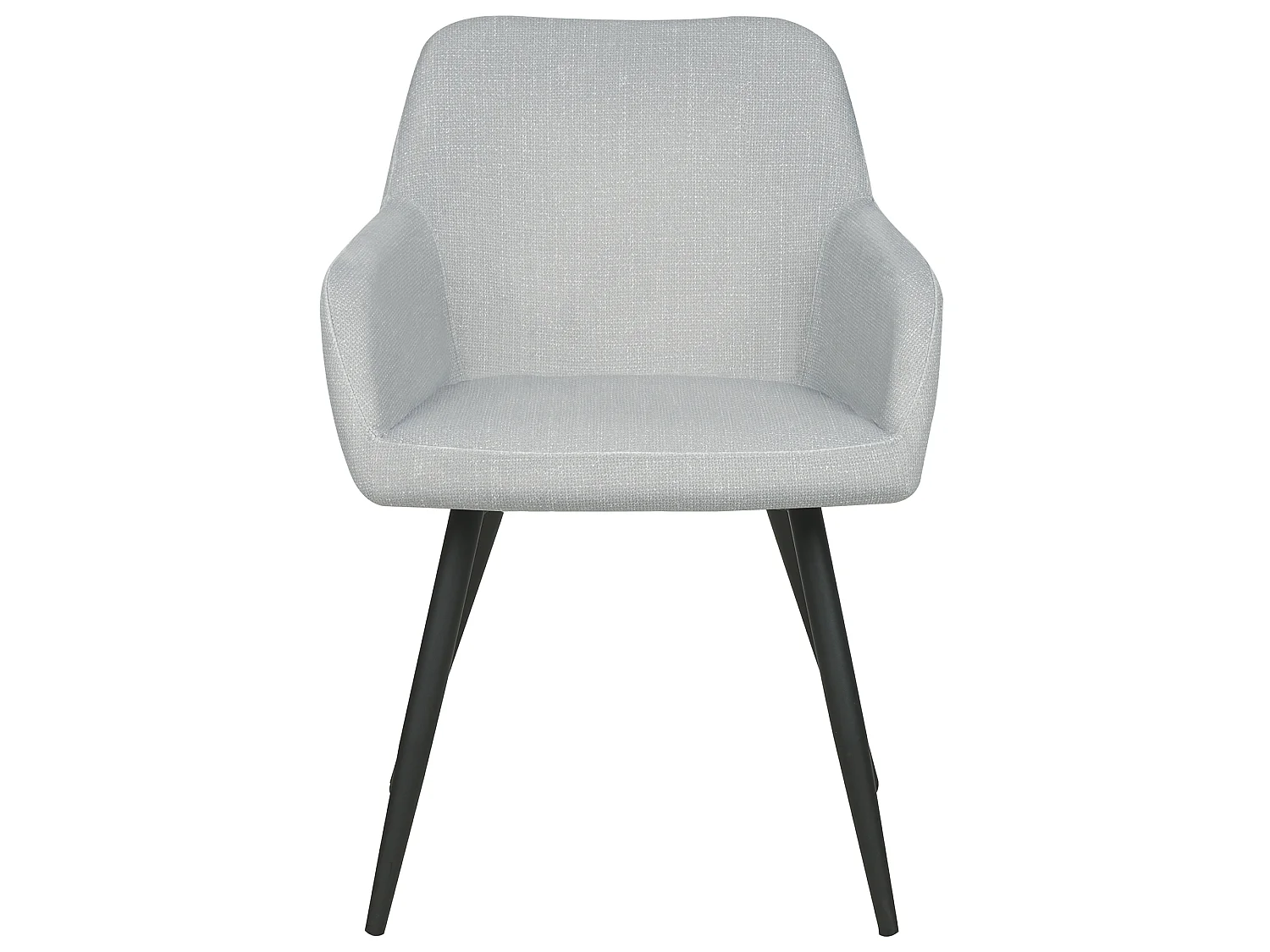 Lot de 2 chaises de salle à manger CASMALIA Velours Gris clair