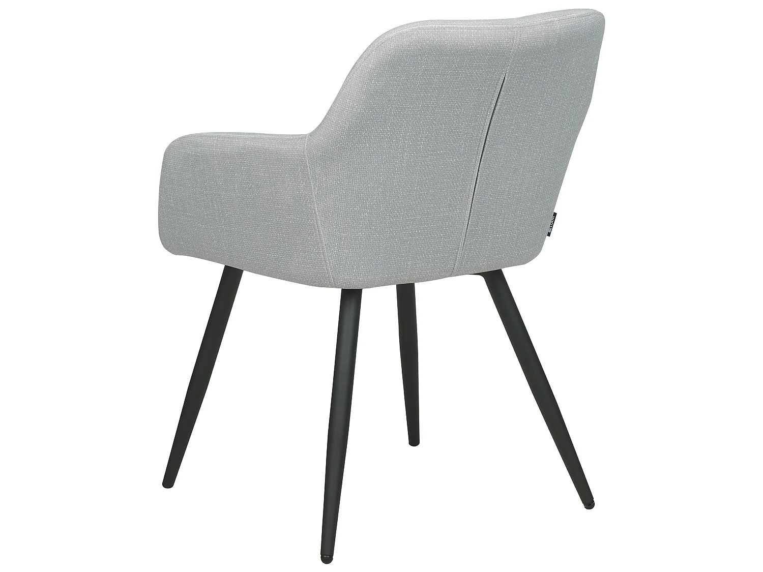 Lot de 2 chaises de salle à manger CASMALIA Velours Gris clair