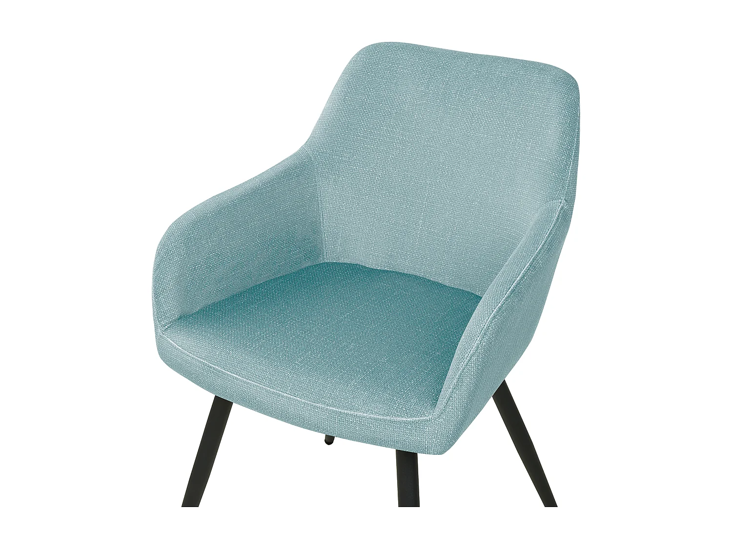 Lot de 2 chaises de salle à manger CASMALIA Velours Bleu clair