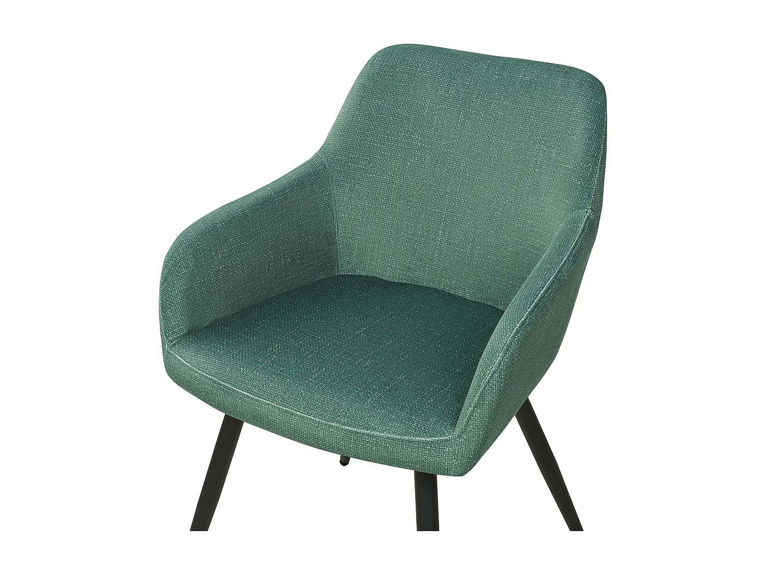 Lot de 2 chaises de salle à manger CASMALIA Velours Vert foncé