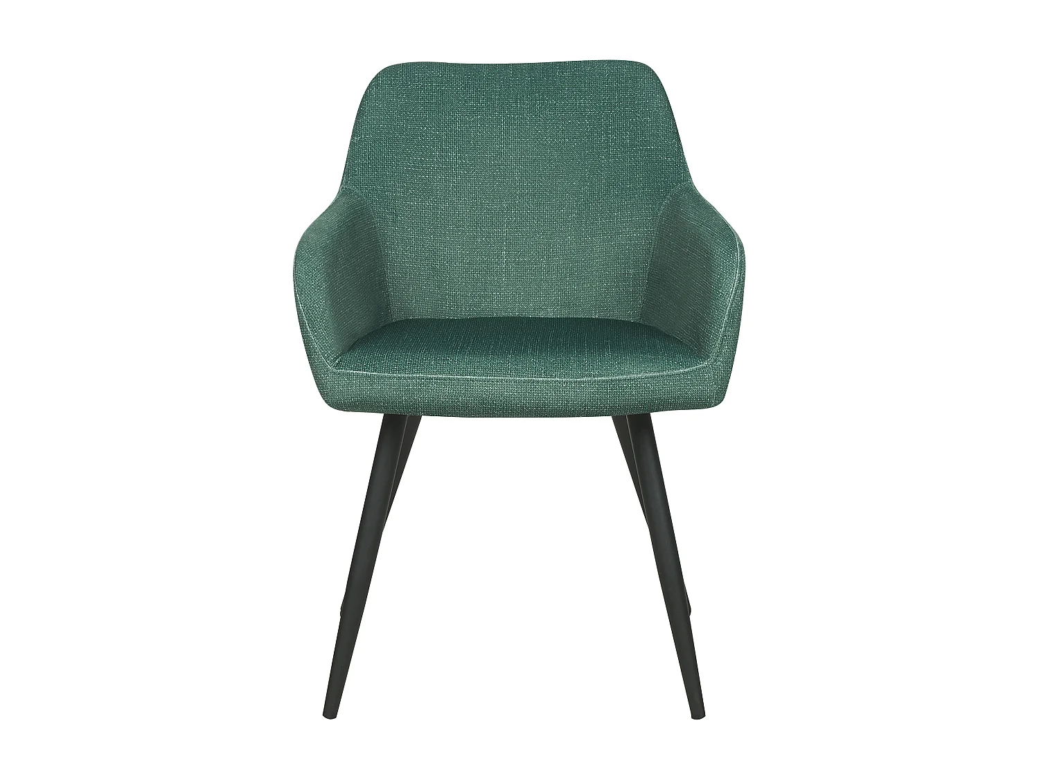 Lot de 2 chaises de salle à manger CASMALIA Velours Vert foncé