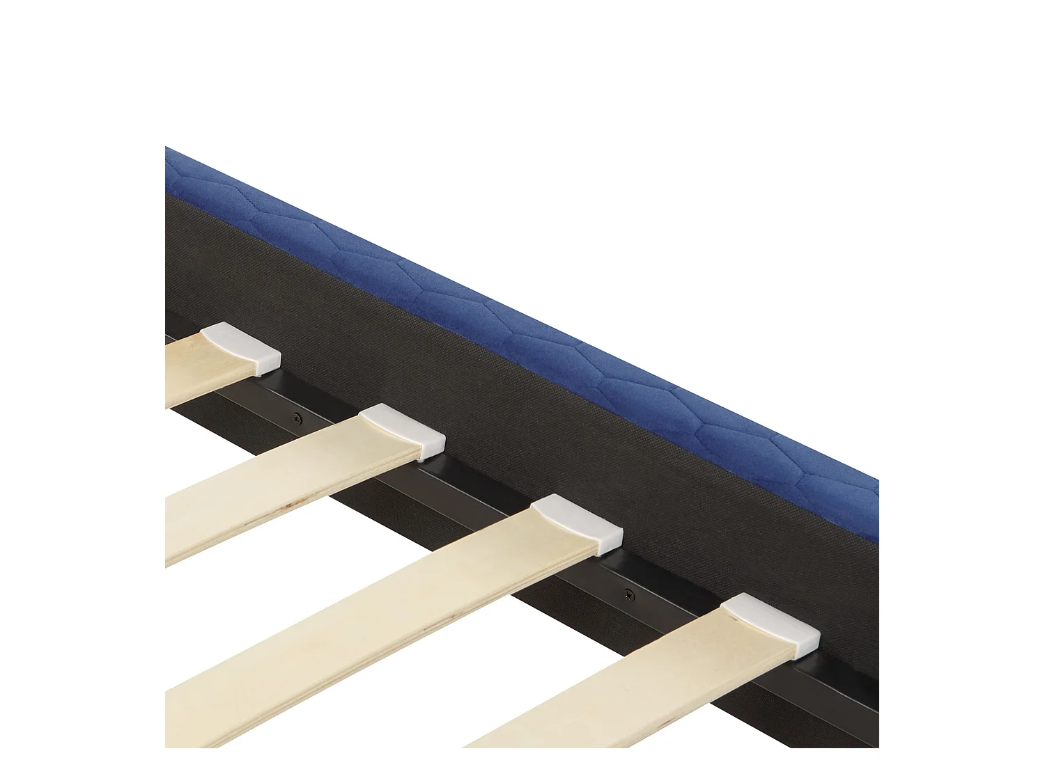 Letto Velluto BAYONNE 180 x 200 cm Blu