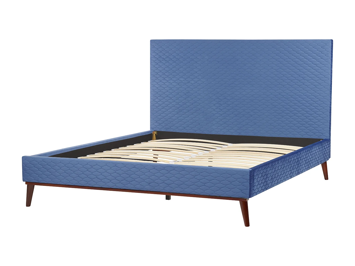 Letto Velluto BAYONNE 180 x 200 cm Blu