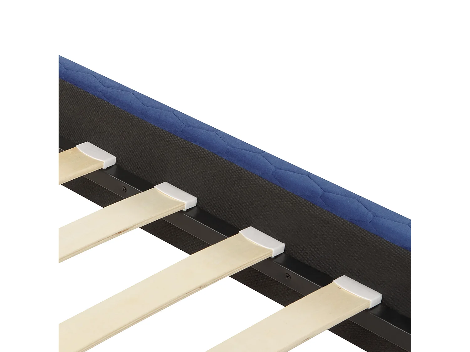 Letto Velluto BAYONNE 180 x 200 cm Blu