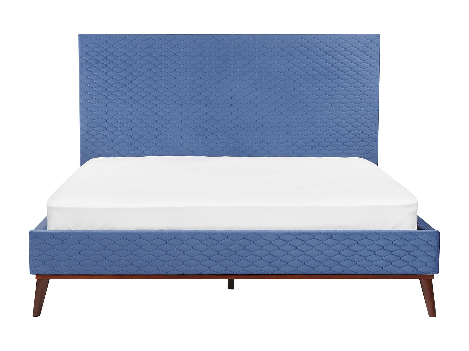 Cama Veludo BAYONNE 180 x 200 cm Azul