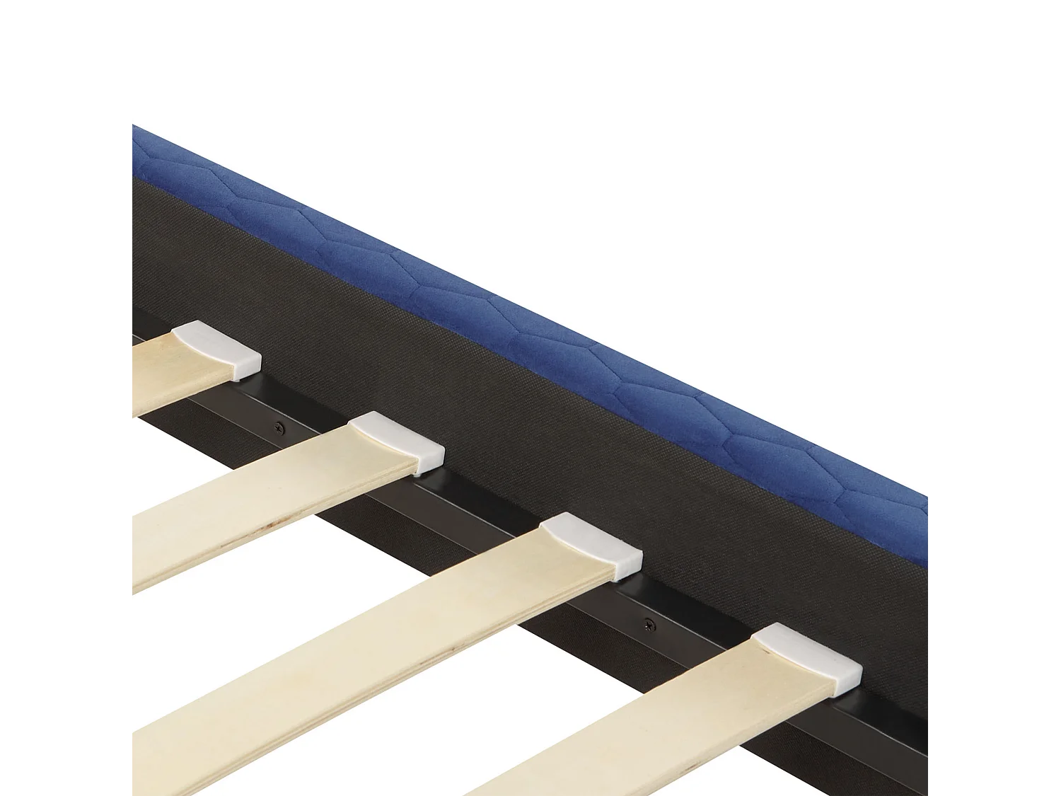 Cama Veludo BAYONNE 180 x 200 cm Azul