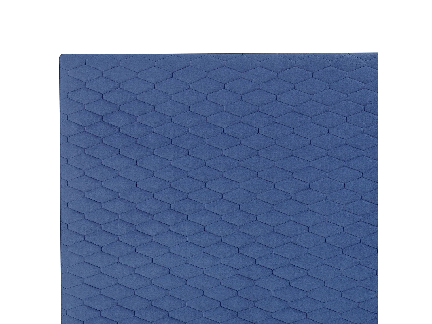 Lit avec sommier Velours BAYONNE 180 x 200 cm Bleu