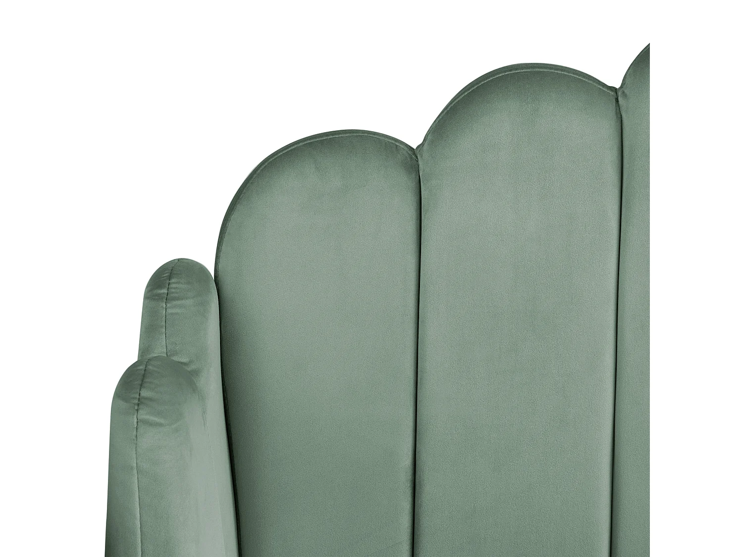 Lit avec sommier Velours AMBILLOU 160 x 200 cm Vert