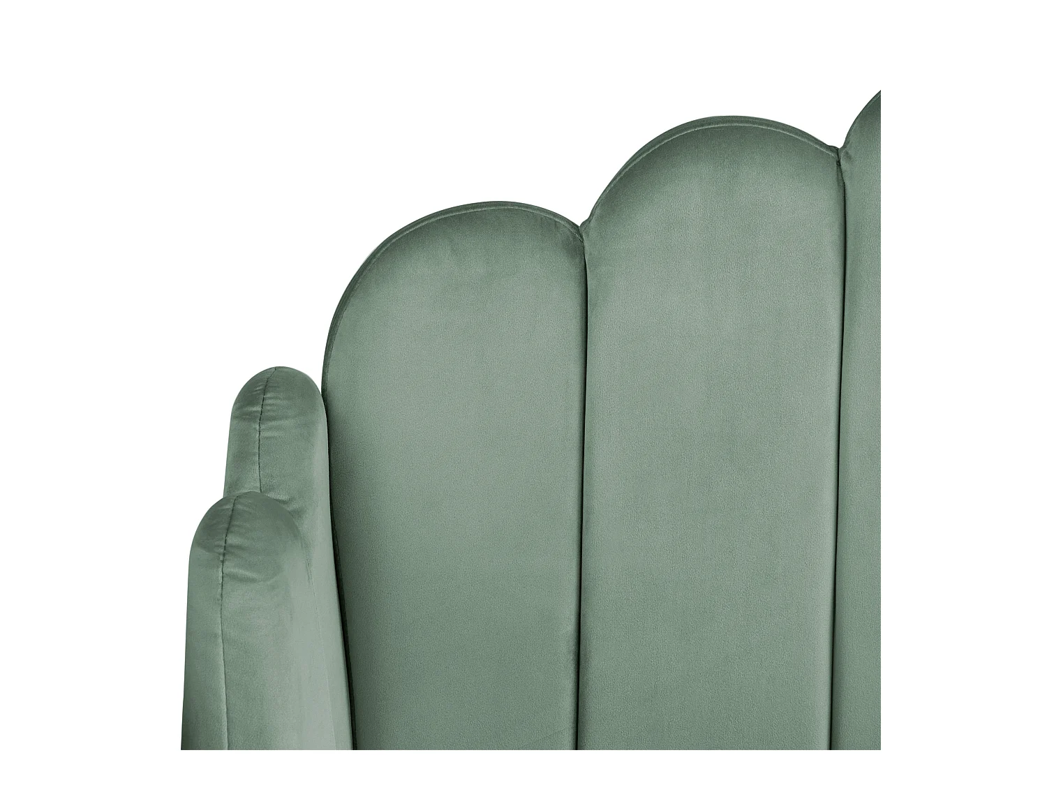 Lit avec sommier Velours AMBILLOU 160 x 200 cm Vert