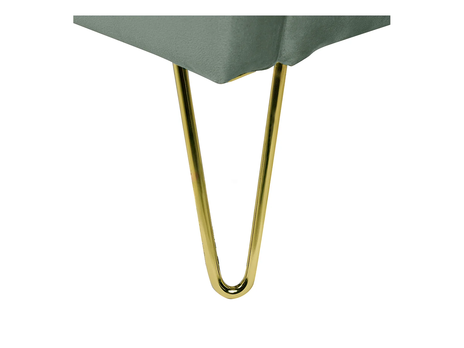 Lit avec sommier Velours AMBILLOU 160 x 200 cm Vert