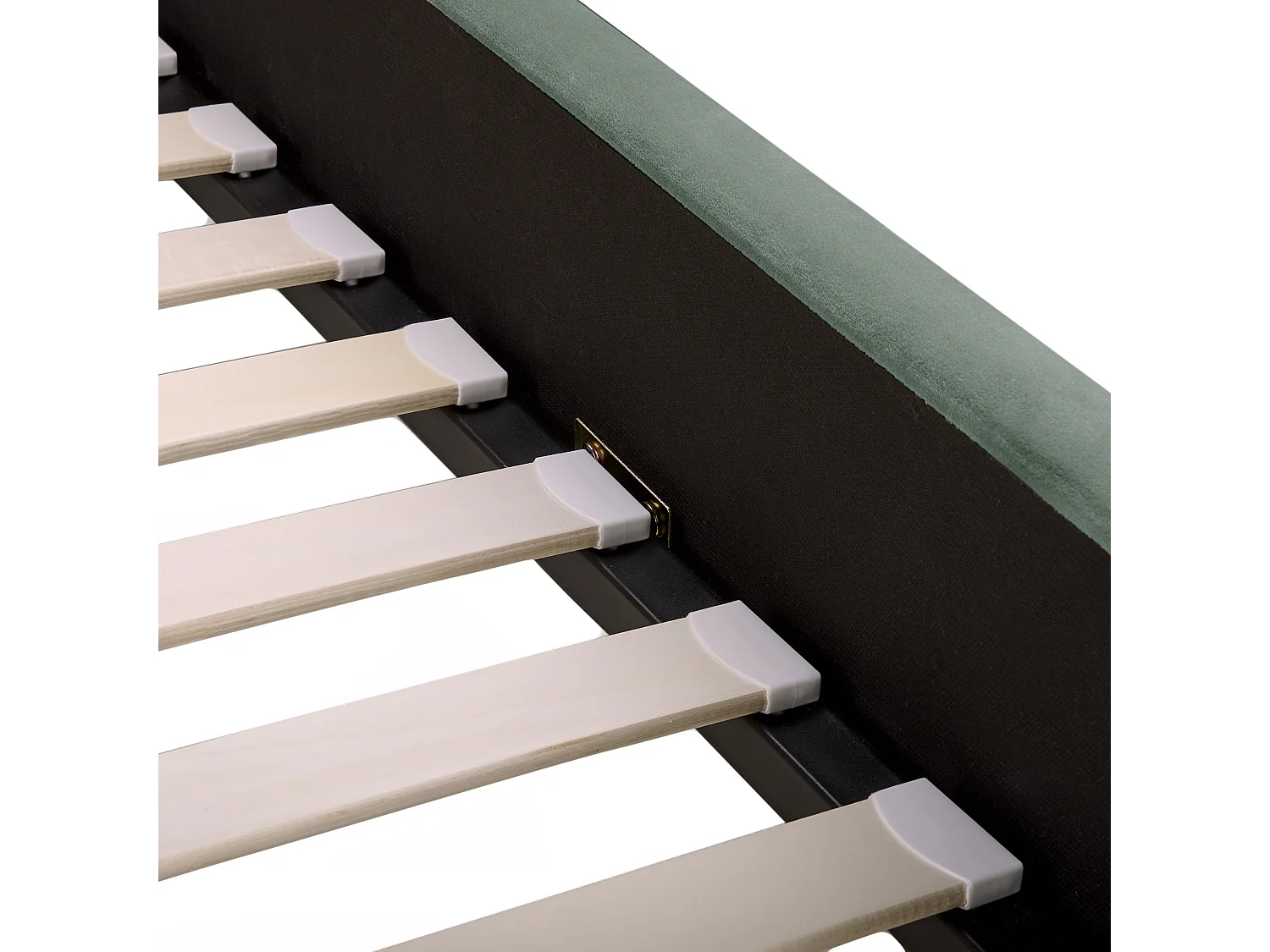 Bed Fluweel AMBILLOU 160 x 200 cm Groen