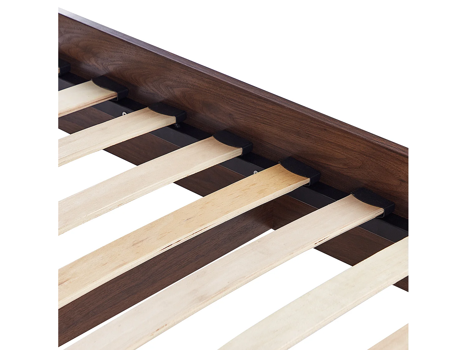 Bed rotan donkerbruin 160 x 200 cm MONPAZIER