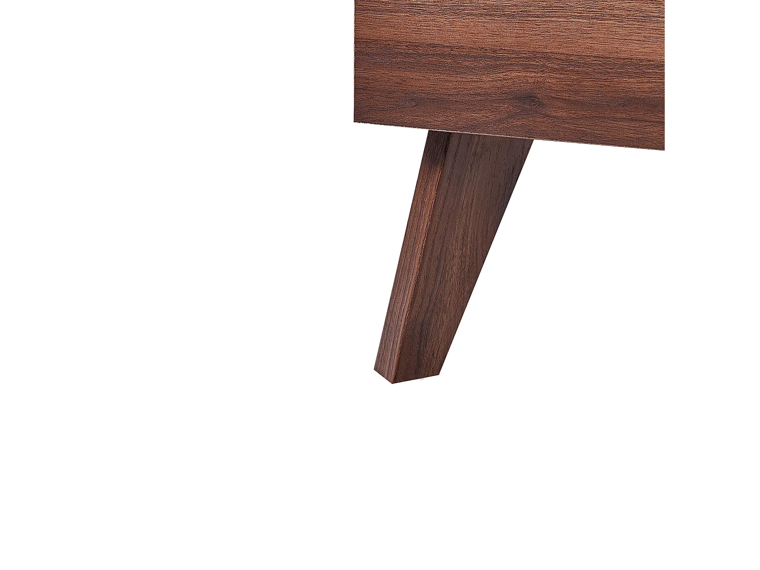 Lit avec sommier Rotin MONPAZIER 160 x 200 cm Marron foncé