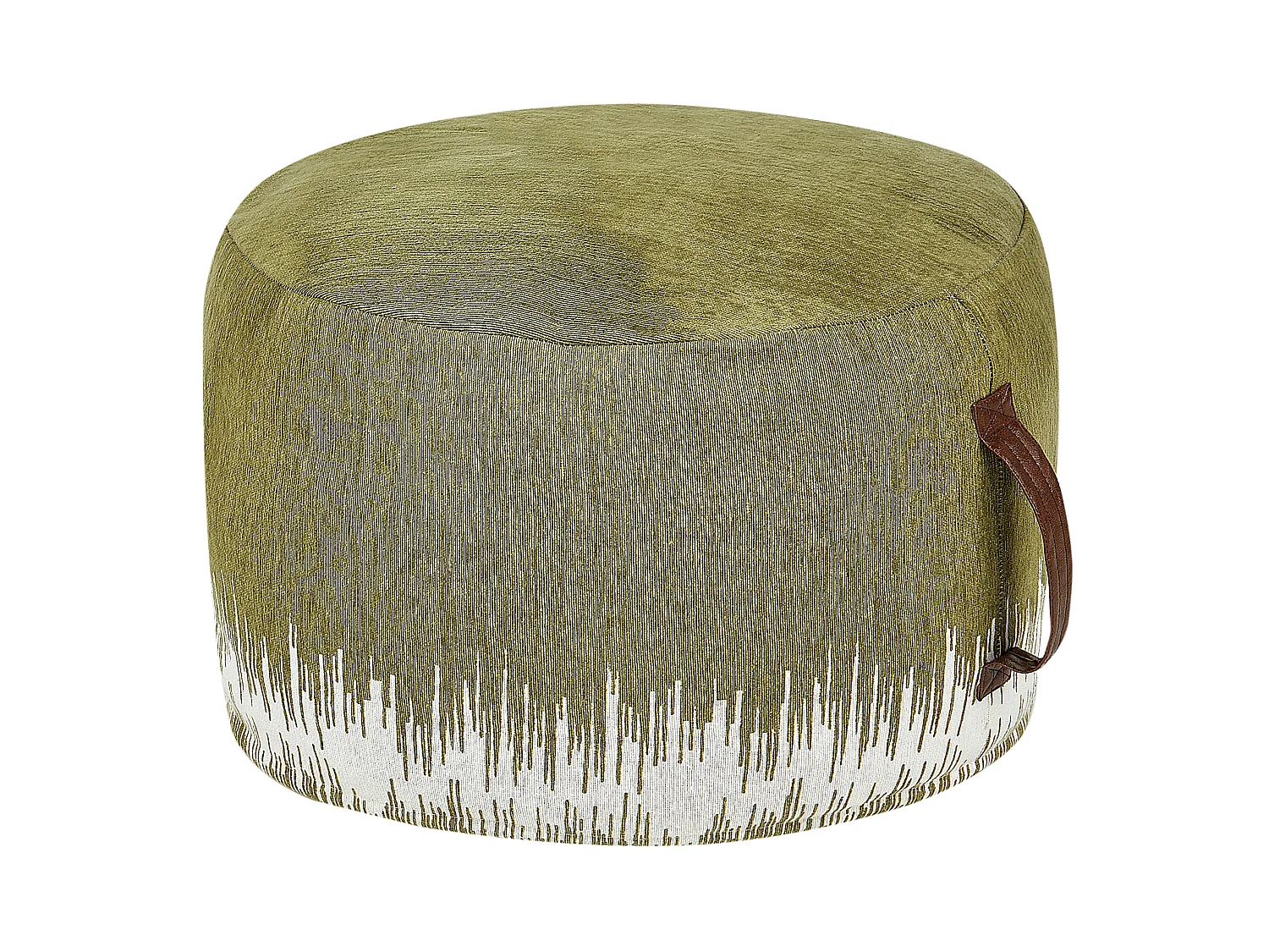 Pouf KAWAI Coton Vert olive 50 cm 50 cm 30 cm