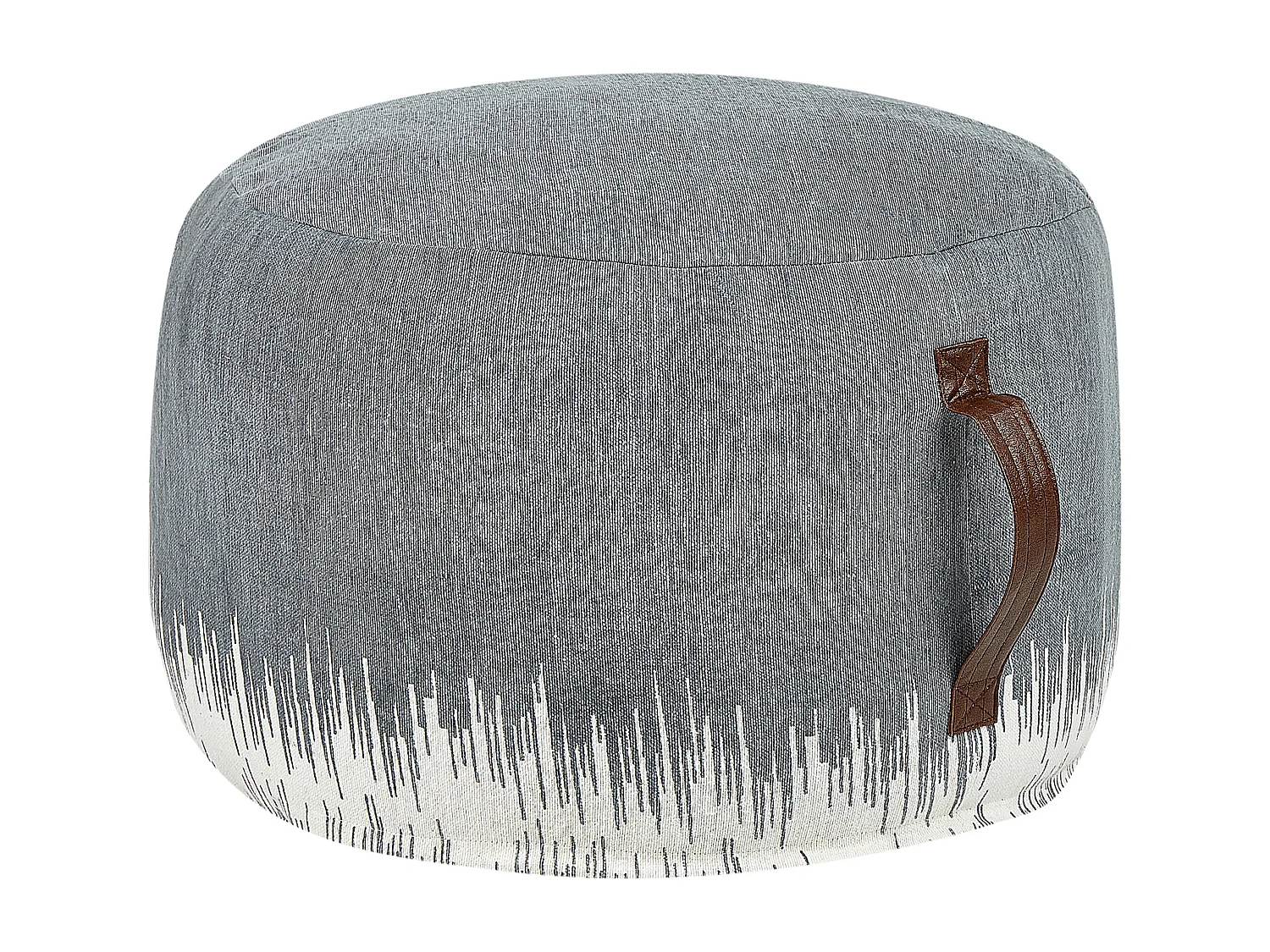Pouf KAWAI Cotone Grigio 50 cm 50 cm 30 cm