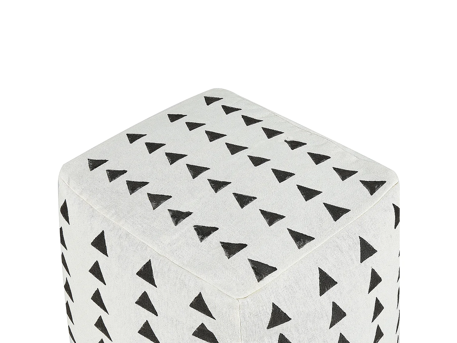 Pouf TARODI Coton Blanc cassé 45 cm 45 cm 45 cm