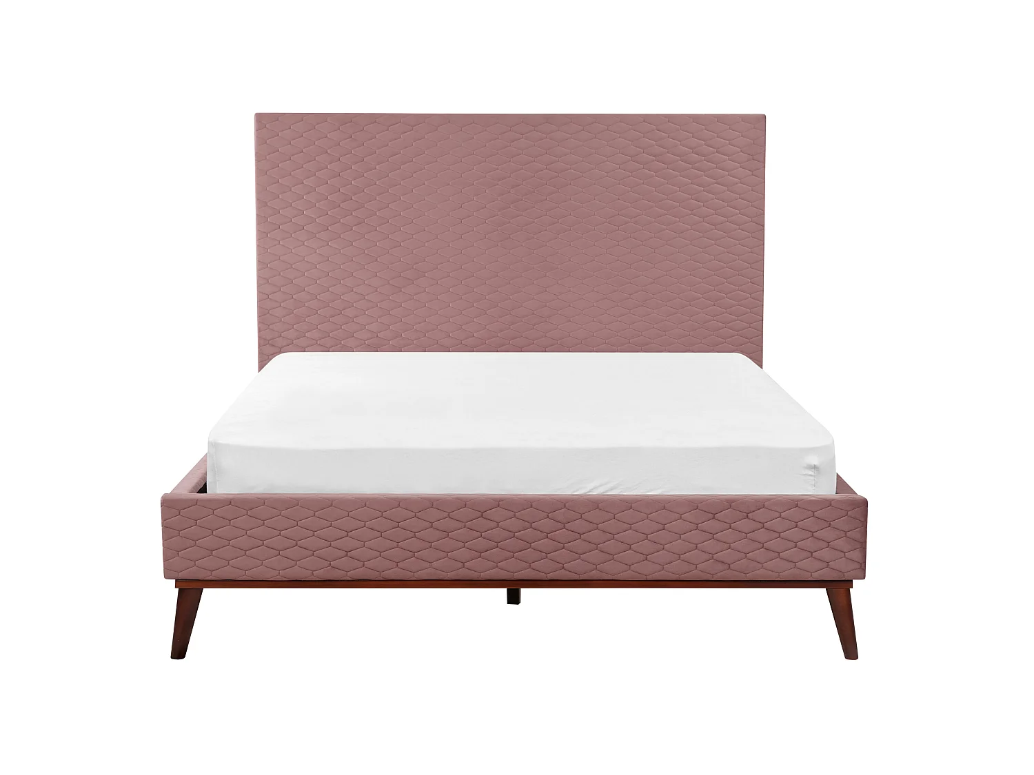 Säng med lamellram Sammet BAYONNE 140 x 200 cm Rosa