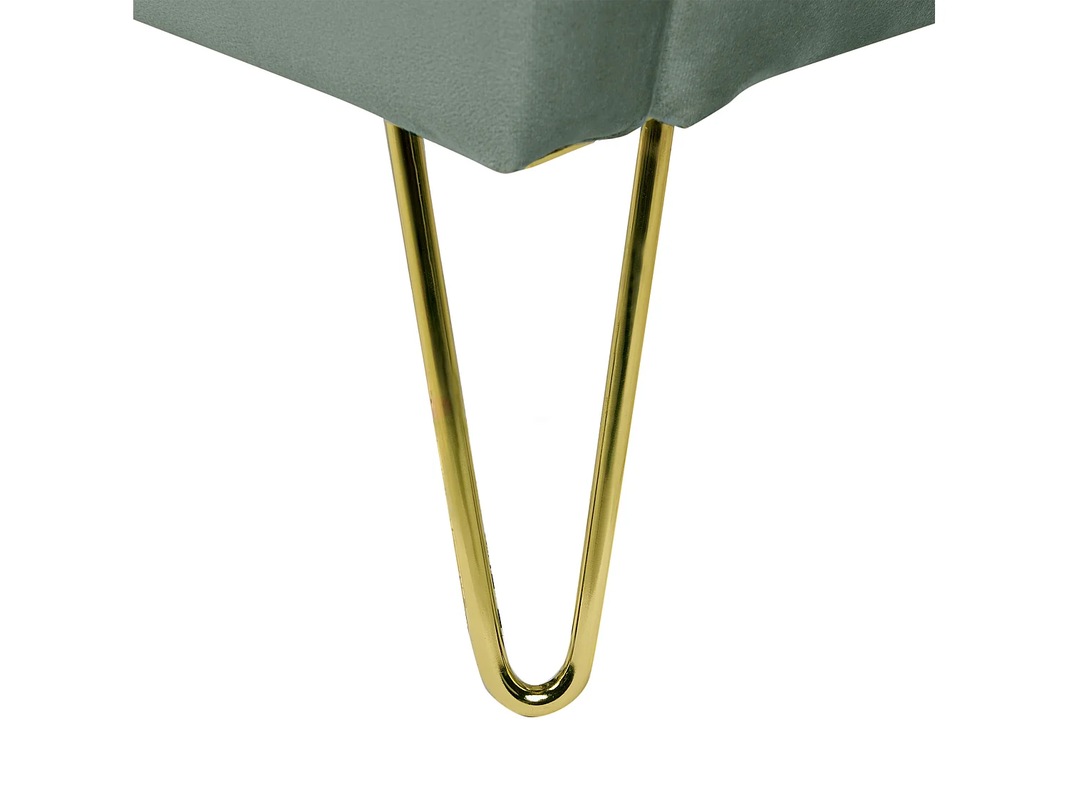 Bed Fluweel AMBILLOU 140 x 200 cm Groen