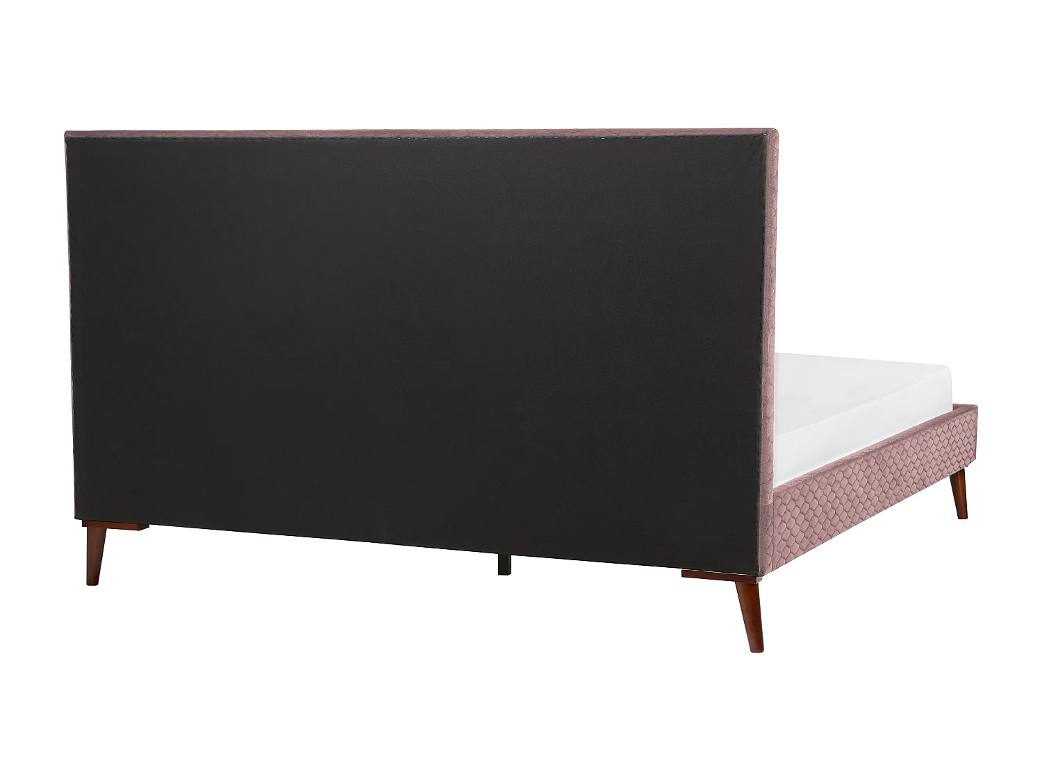 Bed Fluweel BAYONNE 180 x 200 cm Roze