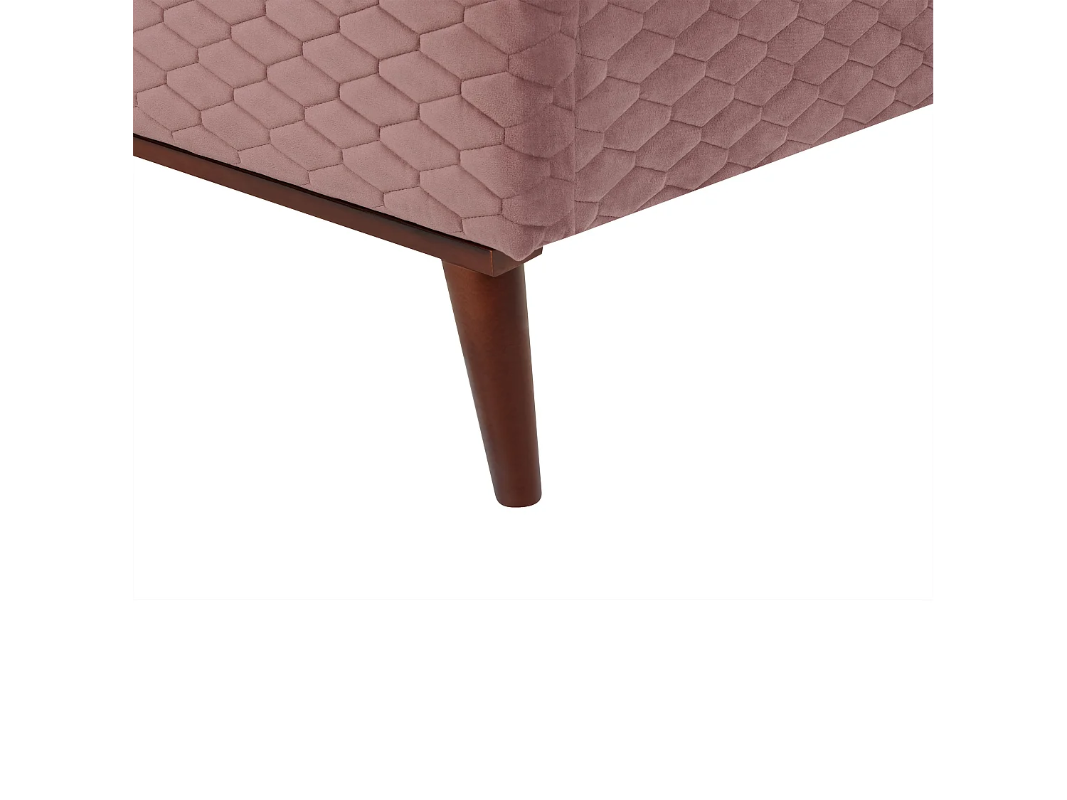 Bed Fluweel BAYONNE 180 x 200 cm Roze