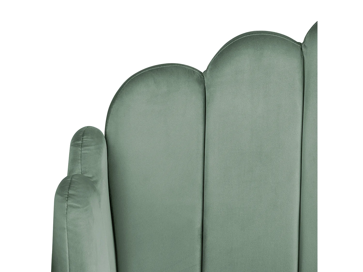 Lit avec sommier Velours AMBILLOU 180 x 200 cm Vert