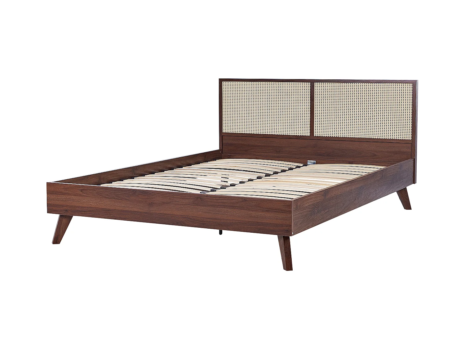 Bed Rotan MONPAZIER 180 x 200 cm Donkerbruin