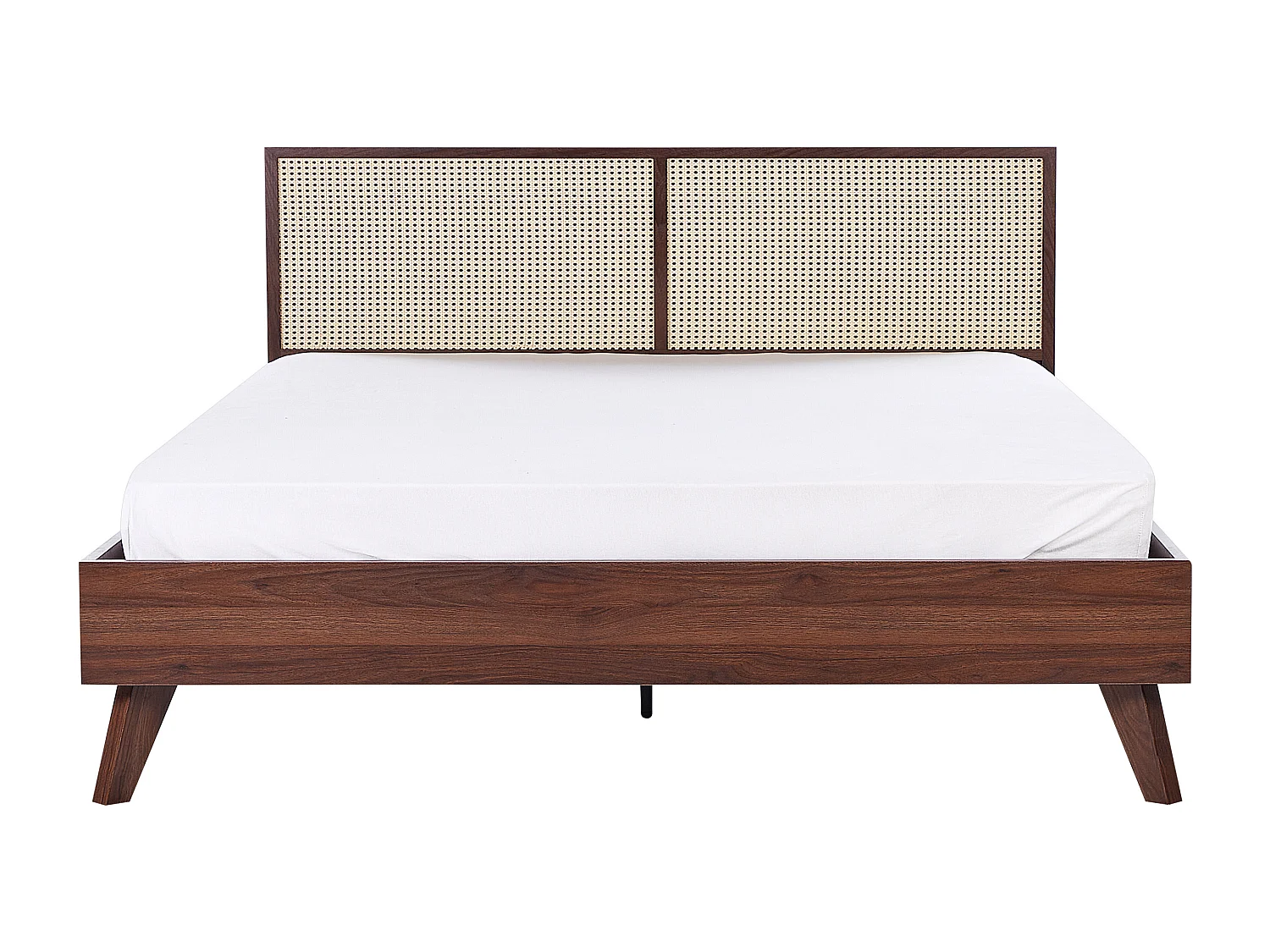 Bed Rotan MONPAZIER 180 x 200 cm Donkerbruin